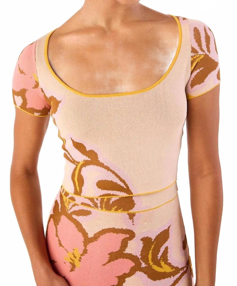 NEW MISA LOS ANGELES cypres top in plumeria wave